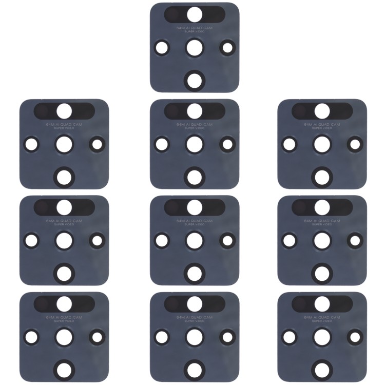 โรงงานขายตรงสําหรับ Tecno Camon 16 / Camon 16 Premier CE7, CE7j, CE9h, CE9, CD6j 10pcs เลนส์กล้องด้า