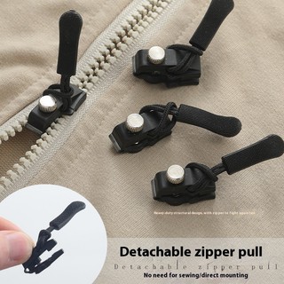 Women 6pcs Zipper Repairer Zipper Pulls Replacement Set Removable Nylon Coil  Sliders Clip Sewing Craft
