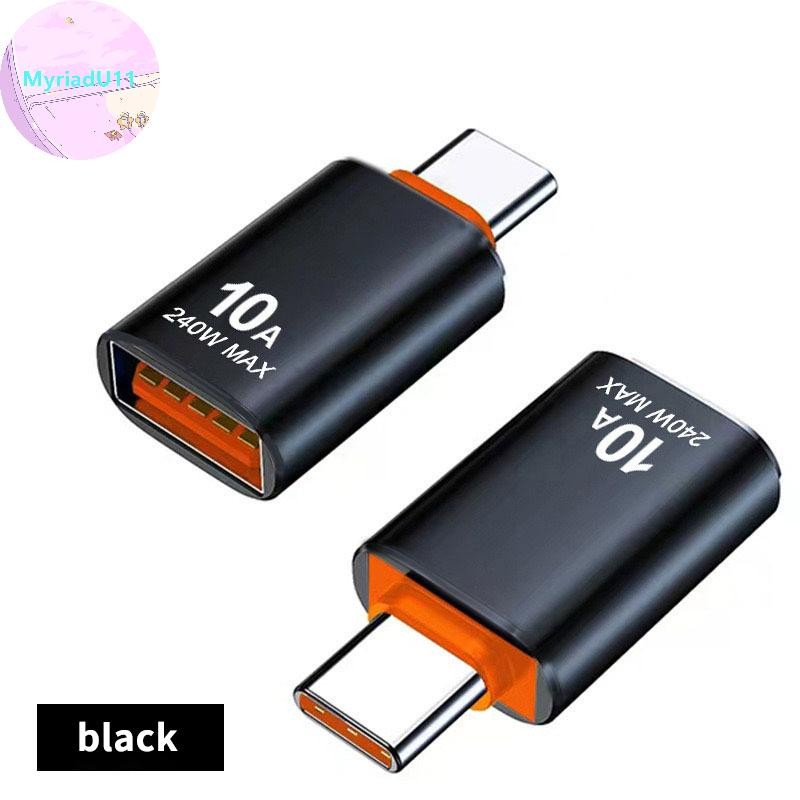 Myriadu Elough 10A USB Type C ถึง USB A อะแดปเตอร์ USB 3.0to ประเภท C OTG Converter Connector สําหรับ IPad Huawei Xiaomi Samsung TH