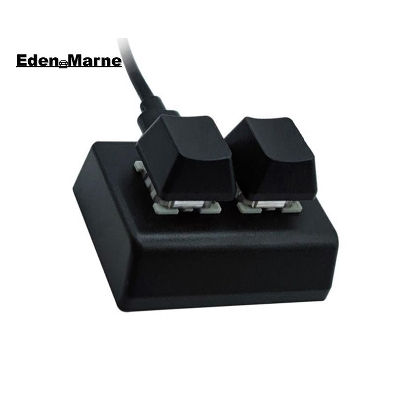 [Eden_Marner]คีย์บอร์ดการเขียนโปรแกรมมาโคร 2 คีย์ RGB คีย์บอร์ดขนาดเล็กสําหรับเล่นเกมการวาดภาพสวิตช์