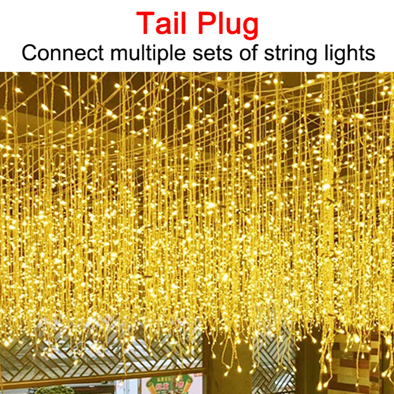 แนะนำ ผ้าม่าน 216/96LED Icicle Fairy ไฟกันน้ํากลางแจ้งคริสต์มาส String Light ผ้าม่านไฟ Party Festival Decor พลังงานแสงอาทิตย์/ปลั๊ก ราคาพิเศษ มีเก็บเงินปลายทาง
