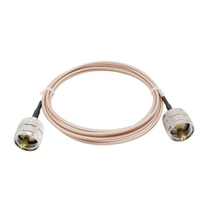 LP Pigtail Cable Rg316 PL259 ตัวผู้ถึง PL259 ตัวผู้ ความยาว 40 ซม.