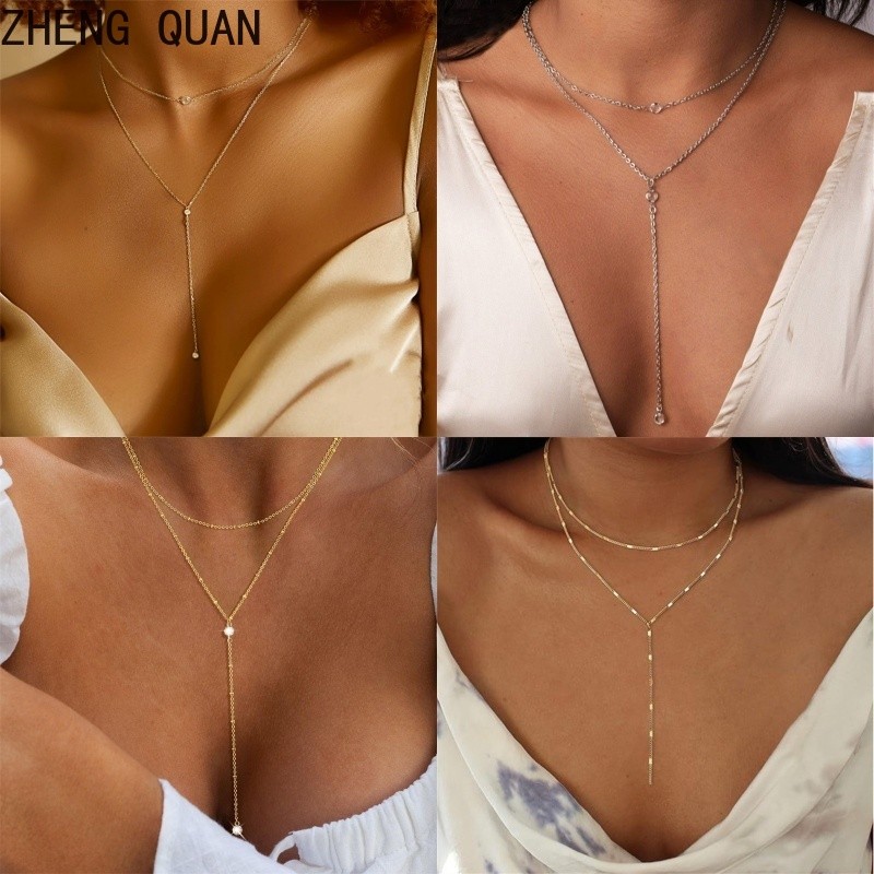 เซ็กซี่ยาวพู่สร้อยคอyออกแบบสร้อยคออะคริลิคrhinestone Body Chain Multilyerเสื้อกันหนาวสําหรับผู้หญิงแฟชั่นเครื่องประดับวันหยุดของขวัญอุปกรณ์เสริม