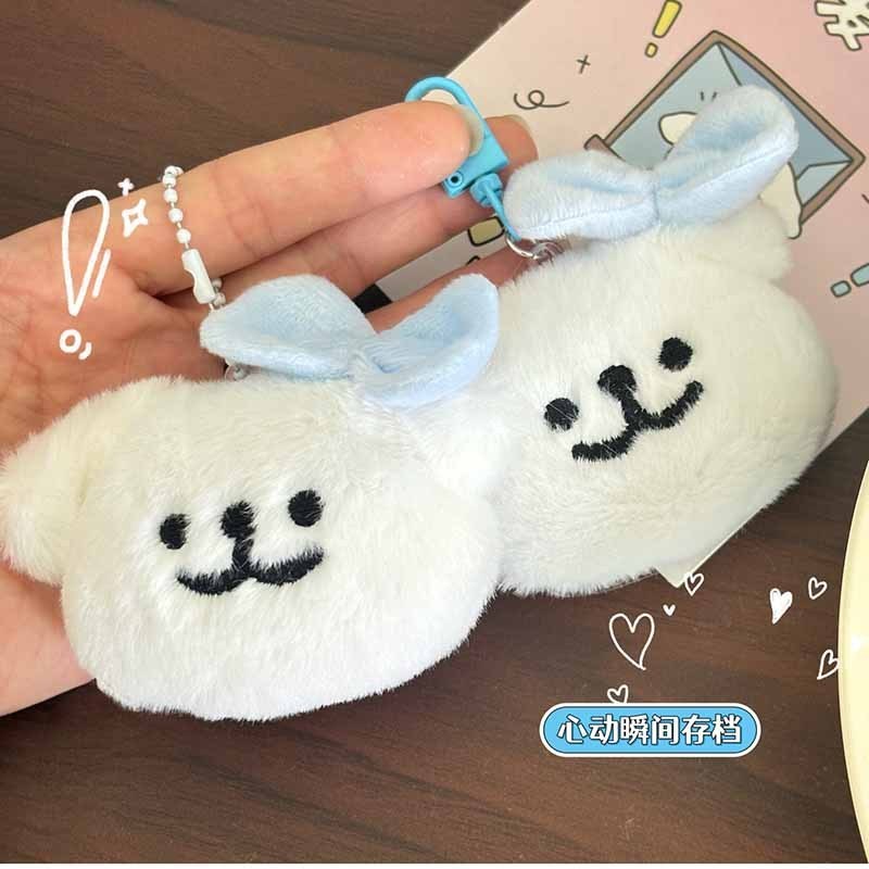 สายลูกสุนัขโบว์ตุ๊กตาจี้พวงกุญแจกระเป๋าเป้สะพายหลังเสน่ห์อุปกรณ์ตกแต่งของขวัญเพื่อน