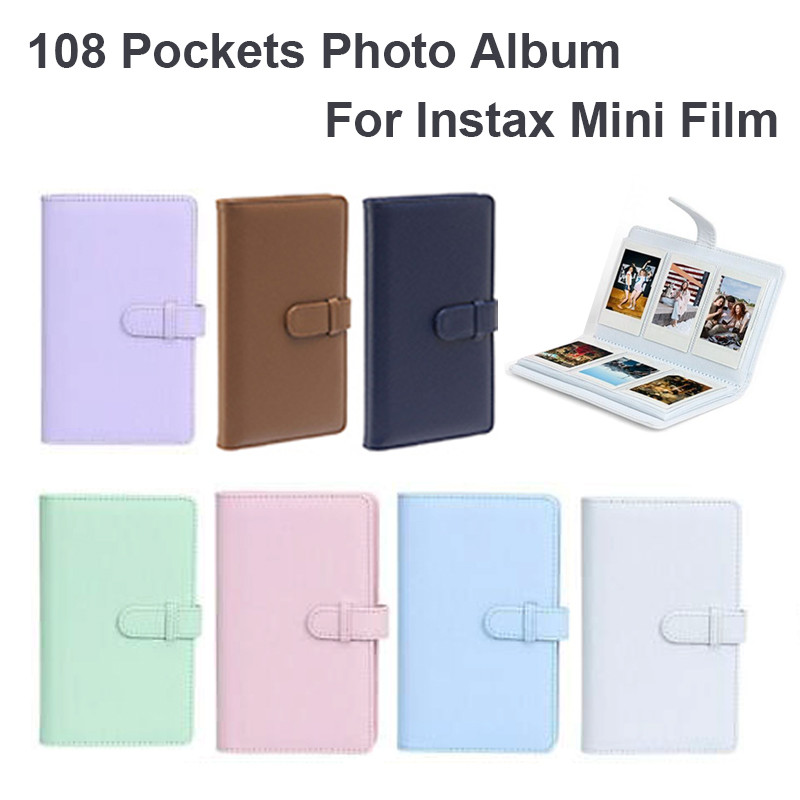 108 Pockets 3-Inch Film Photo Picture Album For Fujifilm Instax Mini 7+ 9 11 12 25 40 99 EVO Camera