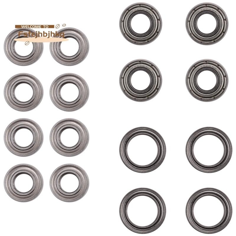 fsfejhbjhkkq16Pcs Ball Bearing Kit สําหรับ Tamiya TT02 TT-02 TT02D TT-02D 1/10 RC รถอะไหล่อัพเกรดอุป