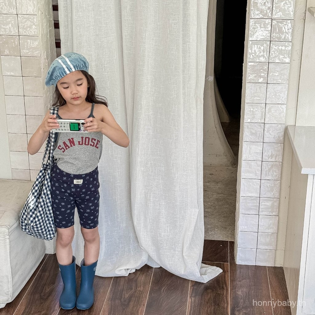 2025 เสื้อผ้าเด็กเกาหลี ฤดูร้อน ใหม่ กางเกงขาสั้นเอวสูงสไตล์เกาหลีสำหรับเด็กผู้หญิง