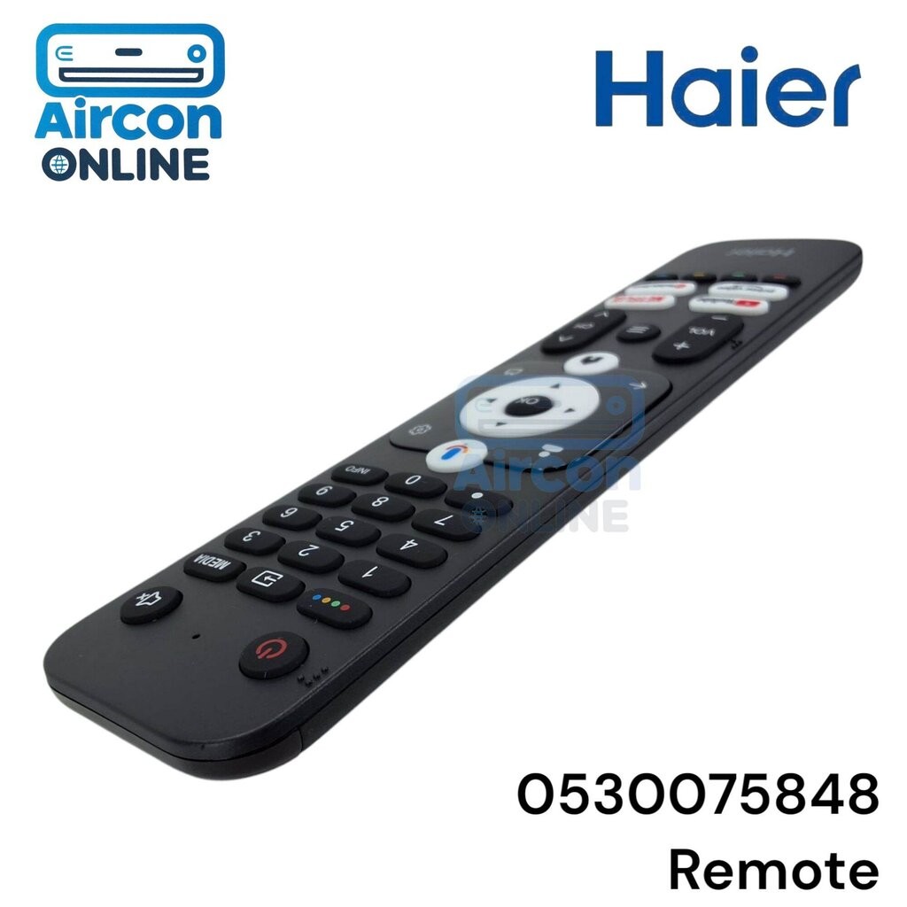 รีโมท Smart TV ยี่ห้อ HAIER รหัส 0530075848 สำหรับ รุ่น H75K7UG, H55K7UG ของแท้ ใหม่ มือ 1