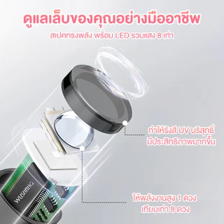 เครื่องเป่าเล็บ แสง แบบชาร์จ UV โคมไฟสําหรับเล็บเจล แบบพกพา LED โคมไฟเล็บ มีหน้าจอแสดงผล