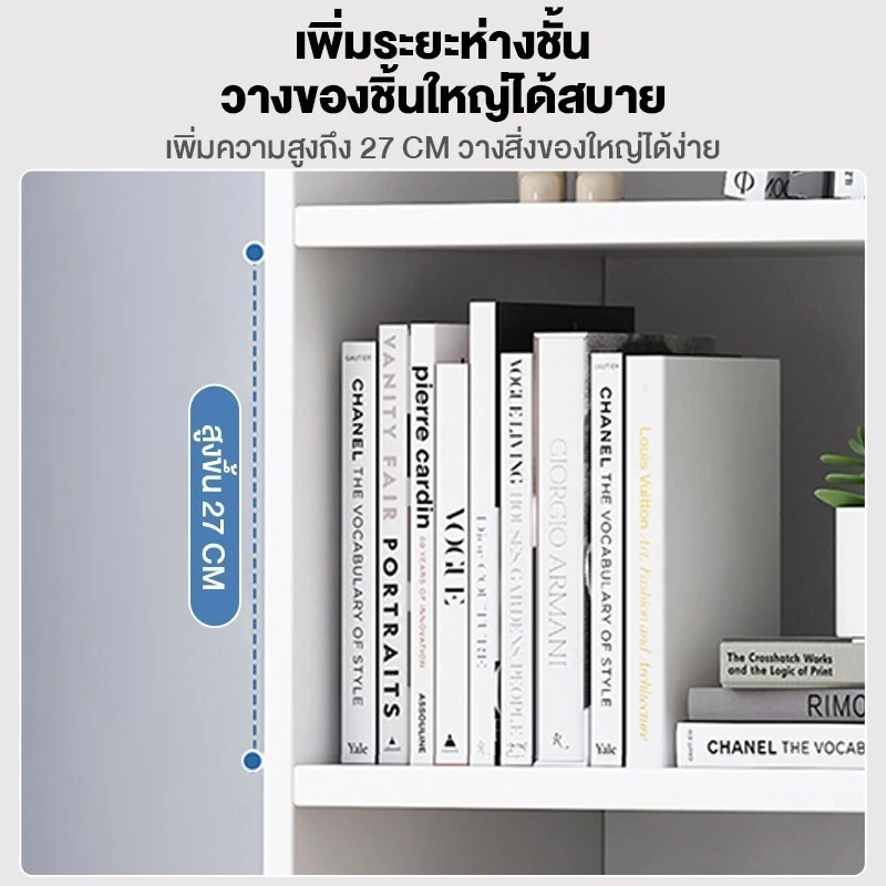 ชั้นวางหนังสือ 6/5/4/3 ชั้น สไตล์มินิมอล thumbnail 9