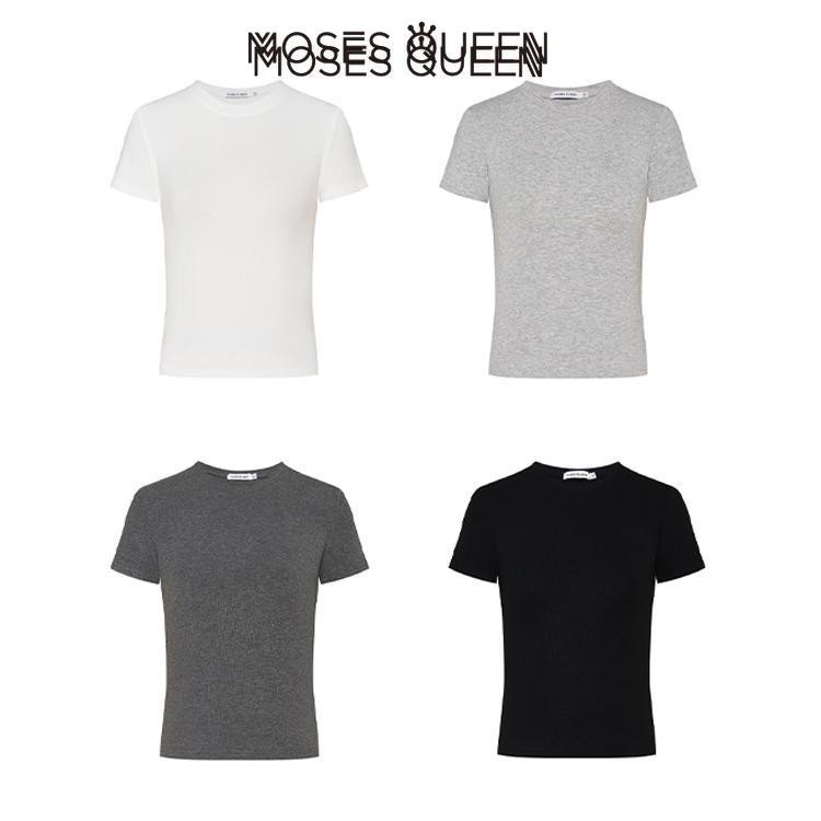MOSESQUEEN تيشيرت نسائي قصير ضيق — صورة 6