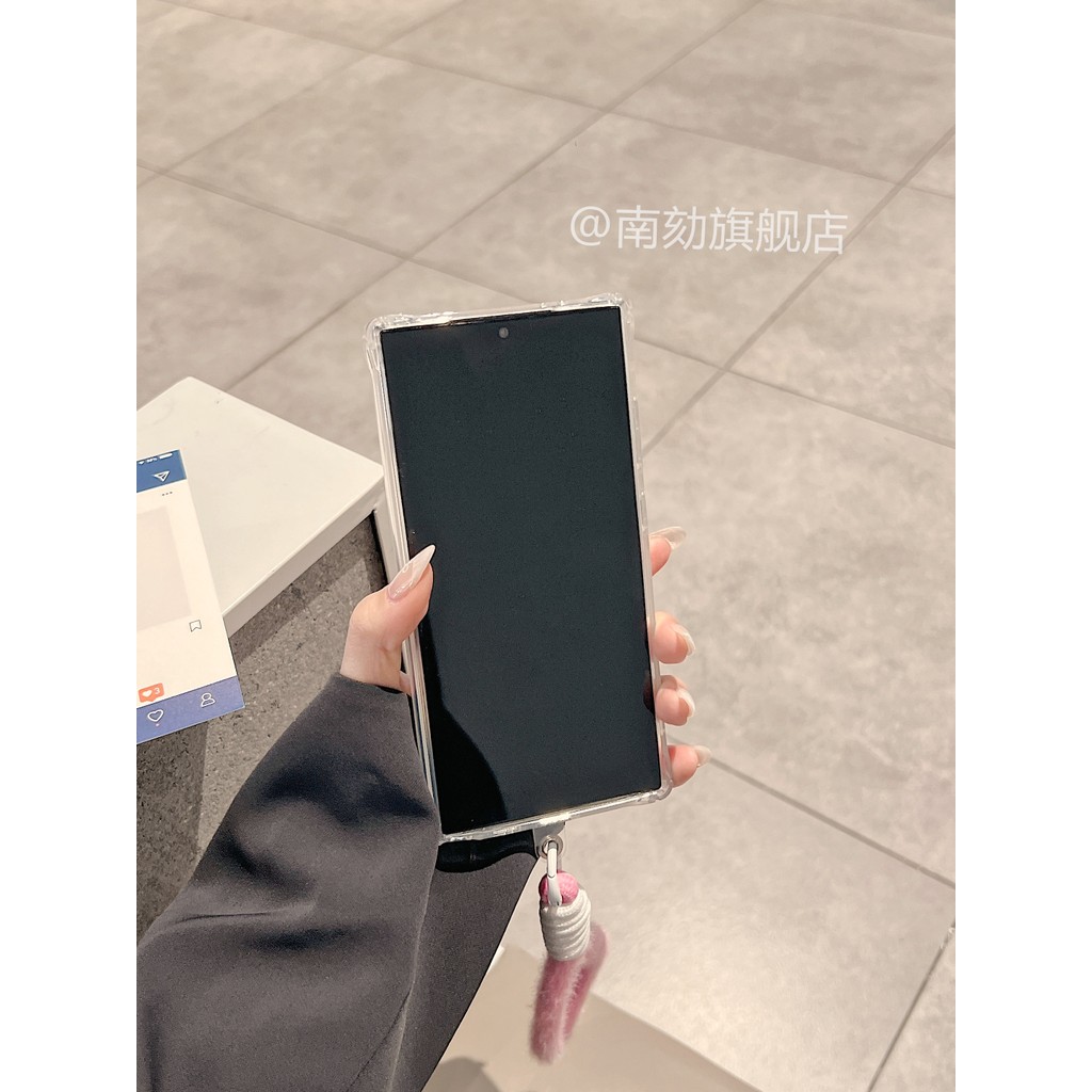 เหมาะสําหรับ Samsung s25ultra เคสโทรศัพท์ s24 + ใหม่สไตล์การ์ดใส่กระเป๋าหญิงเกาหลี s23plus สิบ s22u สีชมพูกันกระแทก s21fe น่ารัก kt Cat Soft Shell พร้อม Lanyard note20a55a54 - รูปที่ 7