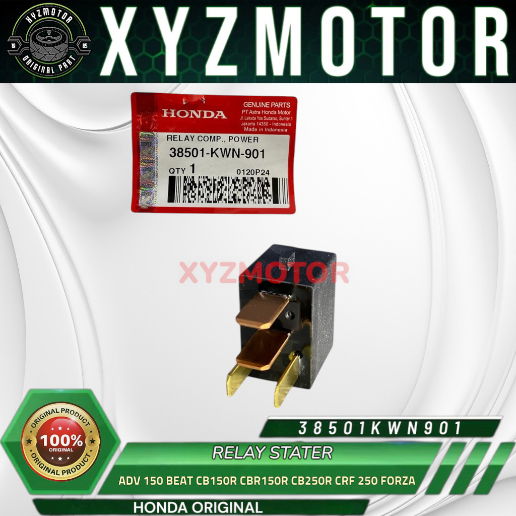 RELAY STATER ADV BEAT CB150R CBR CRF FORZA GENIO PCX SCOOPY SPACY VARIO AMM 38501-KWN-901