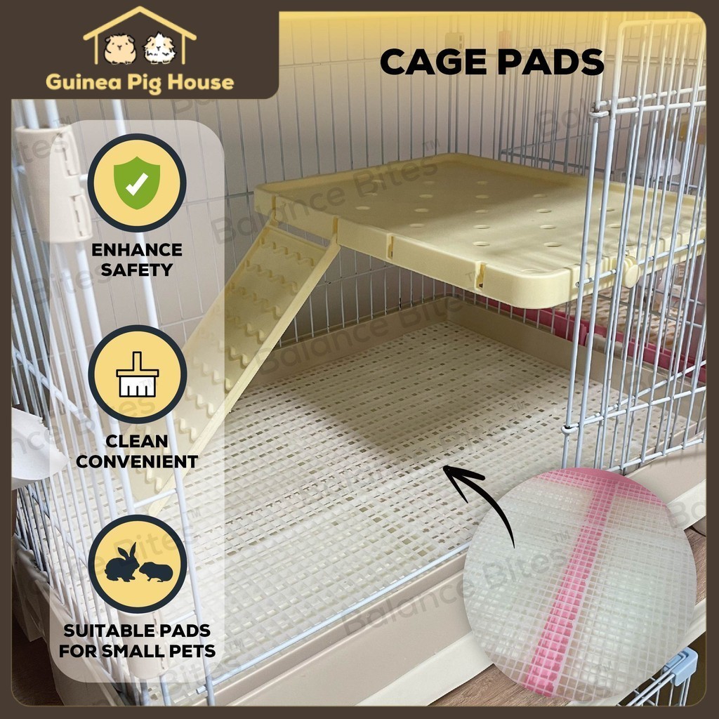 พรมปูพื้นกรงสัตว์เลี้ยง แผ่นรองฝ่าเท้าพลาสติก Slab Cat Rabbit Guinea Pig รุ่น Riyoka Dayang R61 R71 