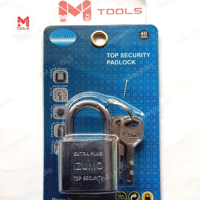 กุญแจนิกเกิลแบบสั้น IZUMO 40 มม. - กุญแจนิกเกิล IZUMO