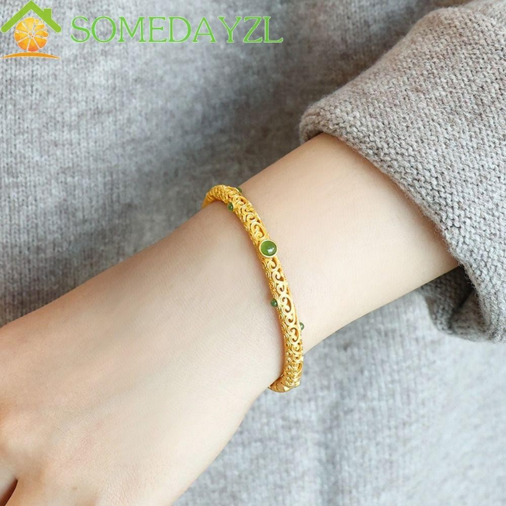 Somedayzl กําไลข้อมือ เมฆ กลวง เครื่องประดับแฟชั่น สร้อยข้อมือ สไตล์ชนเผ่า ที่ไม่ซ้ําใคร แกะสลัก ออกแบบ งานฝีมือ โชคลาภ สร้อยข้อมือ ตกแต่ง