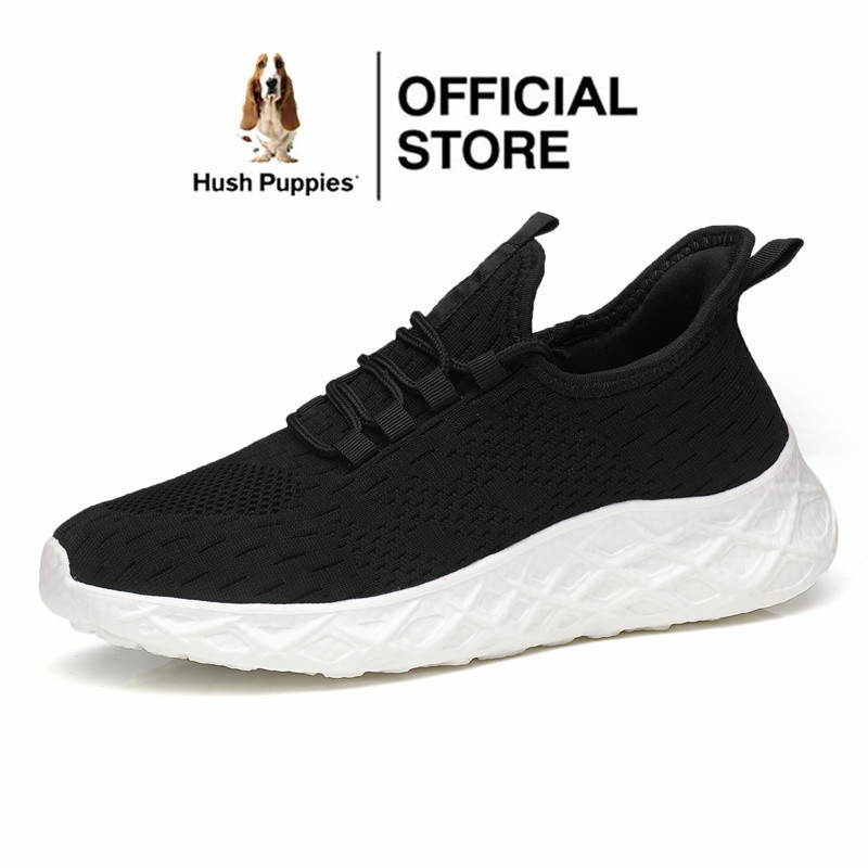 Hush Puppies รองเท้าผ้าใบลําลอง ส้นแบน สไตล์เกาหลี สําหรับผู้ชาย เหมาะกับการเล่นกีฬา ไซซ์ 45 46 47 48
