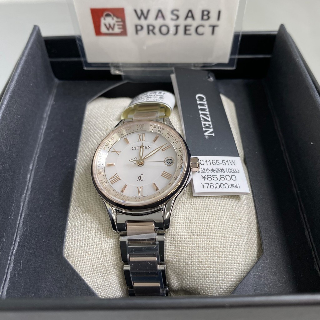 [Authentic★Direct from Japan] CITIZEN EC1165-51W Unused xC Eco Drive TITANIA Sapphire glass Women Wrist watch นาฬิกาข้อมือ