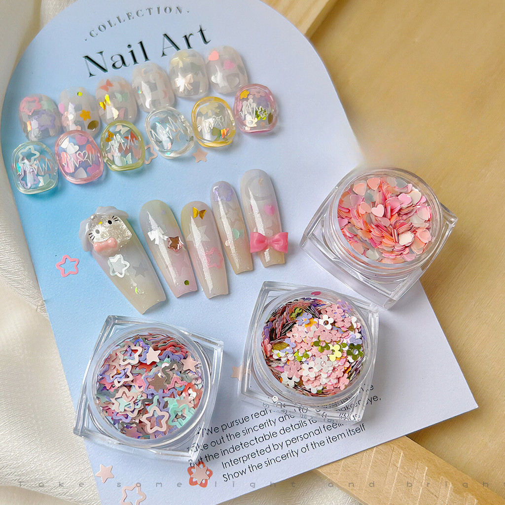 พร้อมส่ง⚡ กากเพชร ญี่ปุ่น Pastel Glitter แบบบาง คละแบบ กริตเตอร์ แต่งเล็บ อุปกรณ์ตกแต่งเล็บ Nailspop - รูปที่ 2