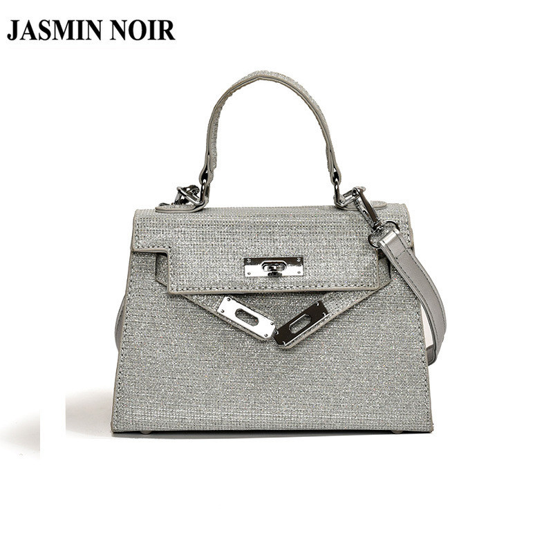Jasmin NOIR กระเป๋าถือ กระเป๋าสะพายไหล่ หนัง PU ทรงโท้ท ทรงสี่เหลี่ยมคางหมู สําหรับสตรี