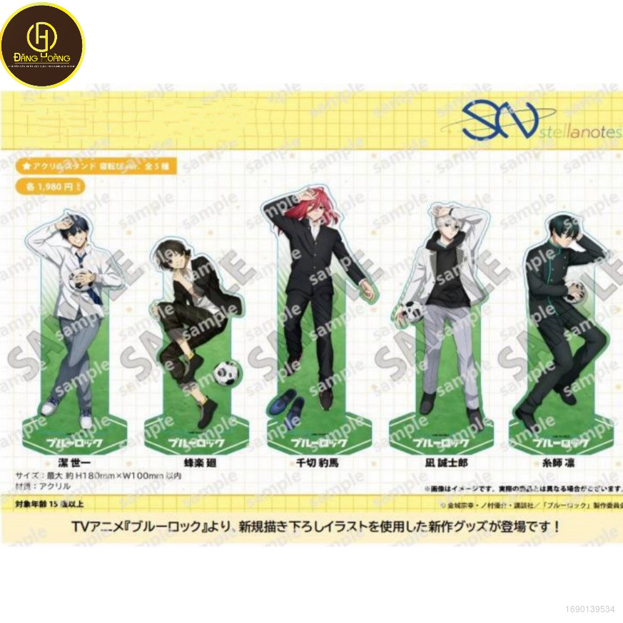 Yukimiya Sae Nagi Rin Isagi ตัวละครเครื่องประดับยืนในฟุตบอล YB3_DH