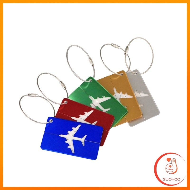 Sudyod ป้ายแท็กอลูมิเนียมอัลลอยด์ แท็กติดกระเป๋า พวงกุญแจป้ายชื่อ Luggage Tag - รูปที่ 7
