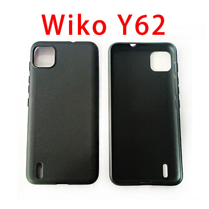 เคสโทรศัพท์มือถือ ซิลิโคนนิ่ม TPU สีดํา สําหรับ Wiko Y62 W-K610 Wiko Y62 Plus W-K610-V01