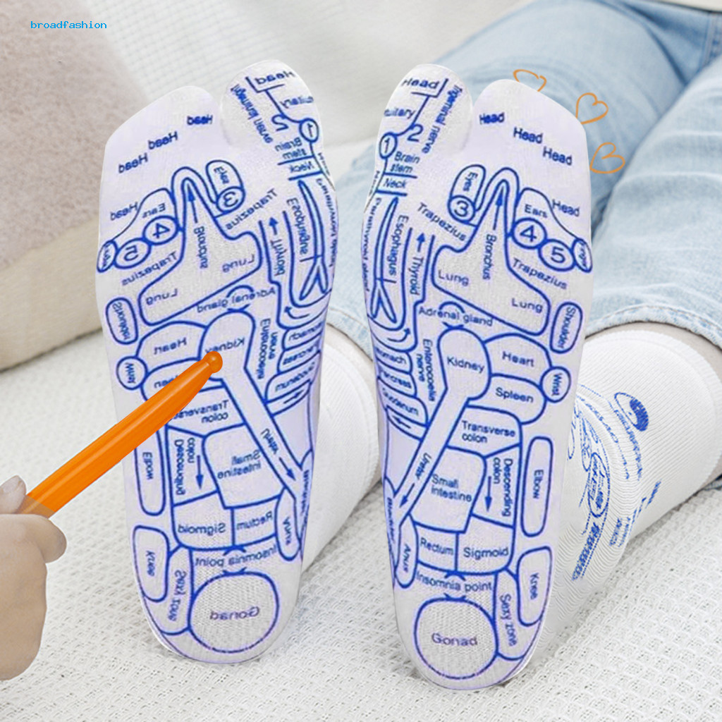 [br] ถุงเท้านวดฝังเข็ม ใช้ง่าย พร้อมปากกานวดกดจุด บรรเทาอาการปวด ใช้งานง่าย 2 ขนาด
