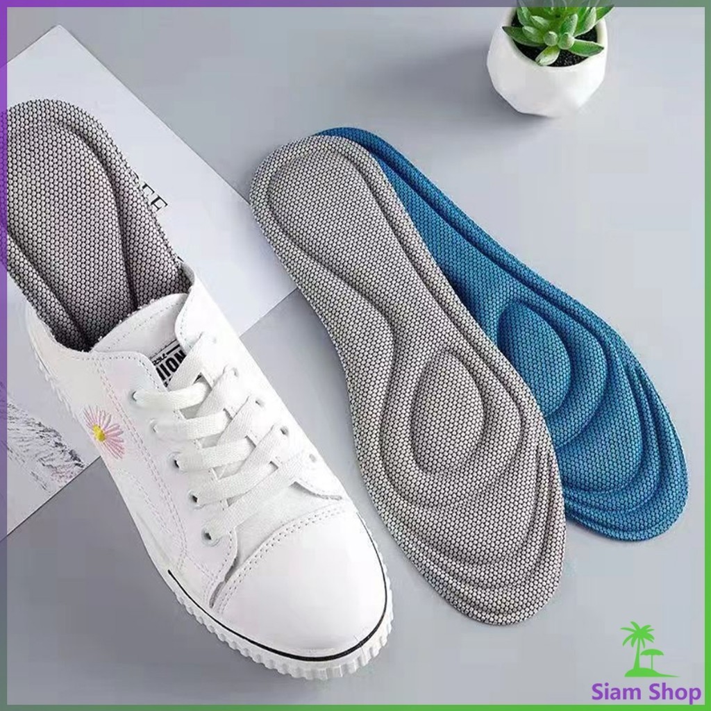 Siam แผ่นรองเท้าเพื่อสุขภาพ ใส่สบาย ป้องกันการปวดเท้า ขนาด 35-46 insoles