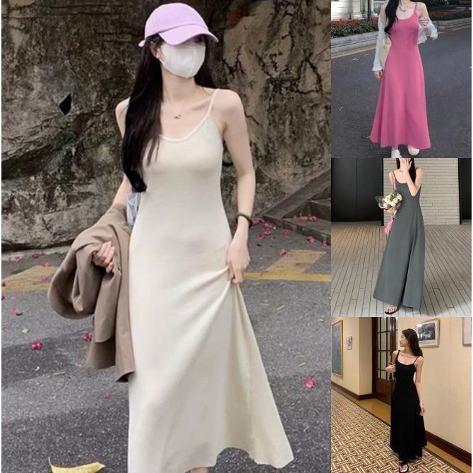 Gamin-0646 เดรสไหมพรมยาว เดรสสายเดี๋ยวไหมพรม (769) Dress