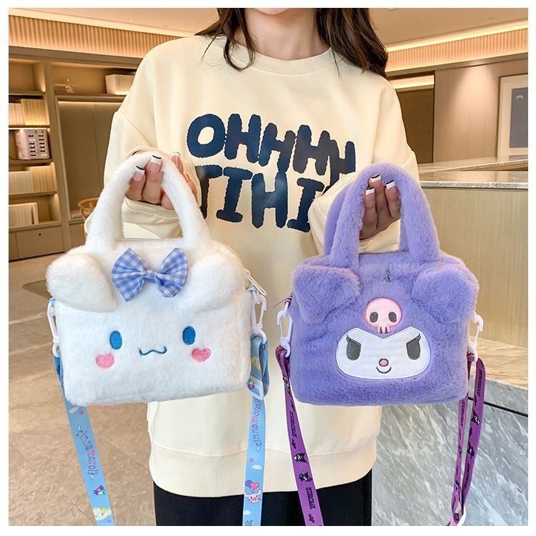 SANRIO กระเป๋าถือ กระเป๋าสะพายไหล่ ลาย My Melody น่ารัก สําหรับผู้หญิง