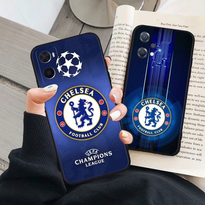 เคสโทรศัพท์ซิลิโคน TPU แบบนิ่ม ลายสโมสรฟุตบอลเชลซี สีดํา สําหรับ OPPO A96 5G A95 4G A78 5G A58 4G A78 4G A38 4G A18 4G ราคา ถูกที่สุด ดีลบีเคเค แกลเลอรีภาพที่ 5