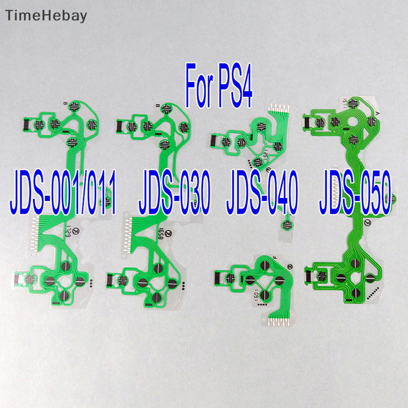Timehebay อะไหล่ปุ่มกดแผงวงจร สําหรับ PS4 Pro Slim Conductive Film Keypad Flex JDS 010 030 040 050 EN