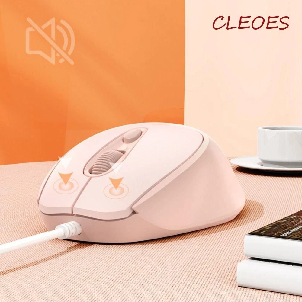 เมาส์มีสาย CLEOES ระบบเงียบ USB/Type C