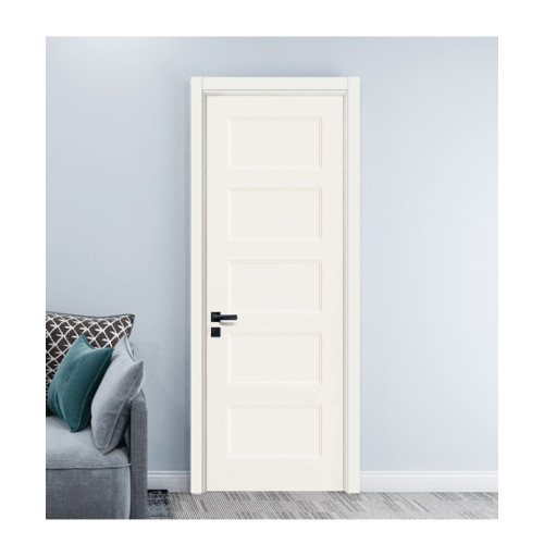 LOCAL789 HOLZTUR ประตู HDF บานทึบ 5ลูกฟัก HDF-S09 80x200ซม. สีขาว ร้านอยู่ในไทย