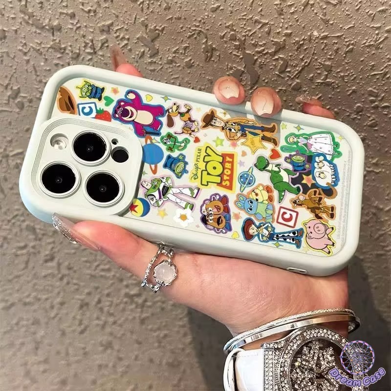 เคสการ์ตูนของเล่นลอตโซ่น่ารักสำหรับ OPPO A17 A16 A17K A5 A54 A7 A18 A57 A12 A53 A9 A77 A15 A3s A58 A38 A5s A78 Reno 5F