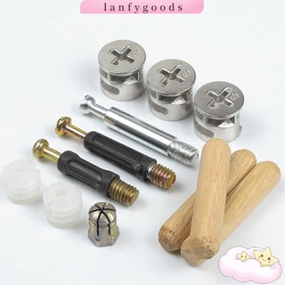 Lanfy สกรูเชื่อมต่อน็อต สําหรับเฟอร์นิเจอร์ ตู้เสื้อผ้า