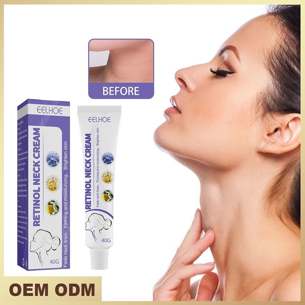 40g Retinol ครีมคอต ่ อต ้ านริ ้ วรอยไวท ์ เทนนิ ่ งครีมคอให ้ ความชุ ่ มชื ้ น B0Q7