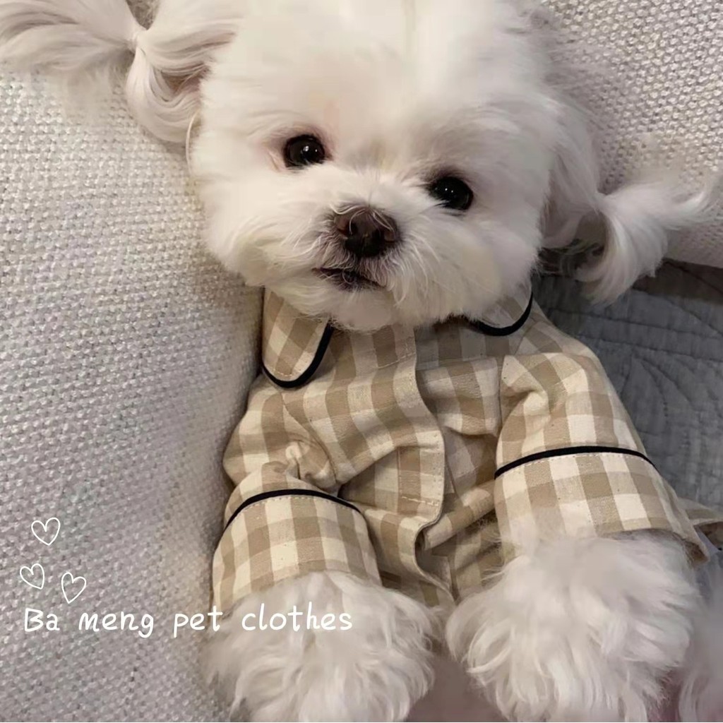 สัตว ์ เลี ้ ยงลูกสุนัขลูกแมวสุนัขชุดนอนตุ ๊ กตา Chihuahua เสื ้ อผ ้ าสัตว ์ เลี ้ ยง Homewear เสื ้ อผ ้ า