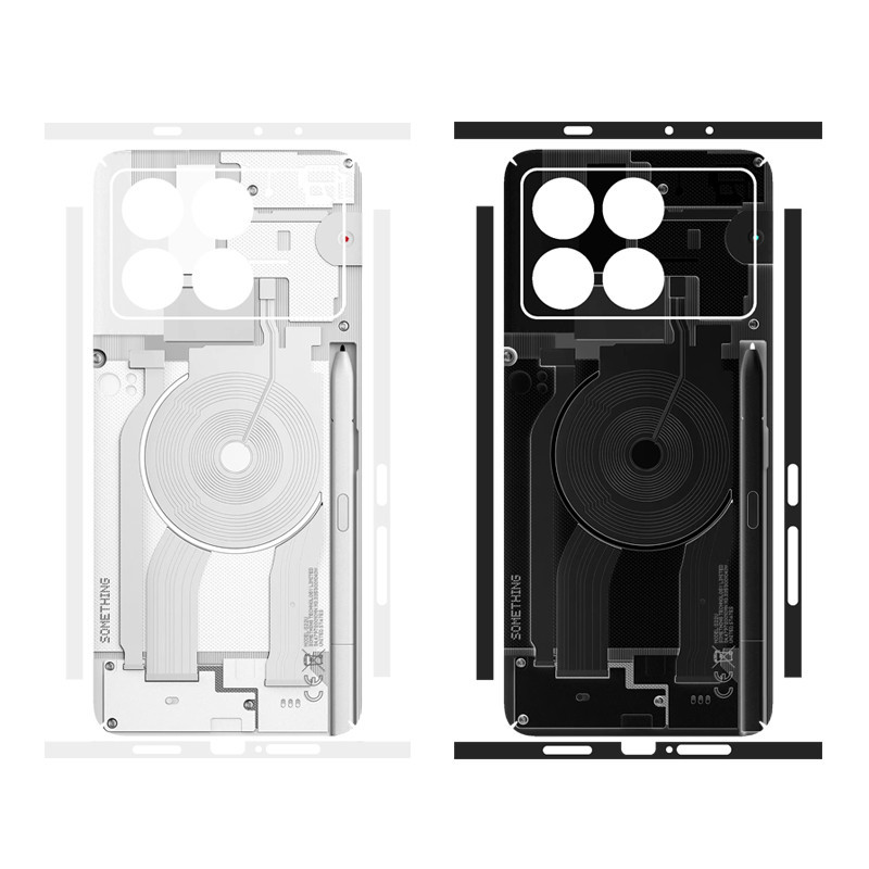 ไม ่ มีอะไรโทรศัพท ์ สไตล ์ Xiaomi POCO X6 Pro / F5 F6 Pro รูปลอกผิวด ้ านหลังป ้ องกันหน ้ าจอฟิล ์ ม 3M Wrap ดัดแปลงสติกเกอร ์