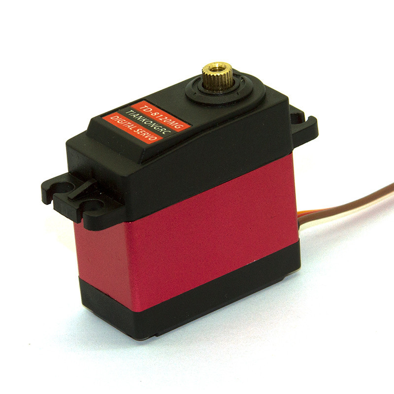 1PCS กันน้ําแรงบิดสูง Servo สําหรับ RC เครื่องบินรถ TD-8120MG 20KG โลหะดิจิตอล