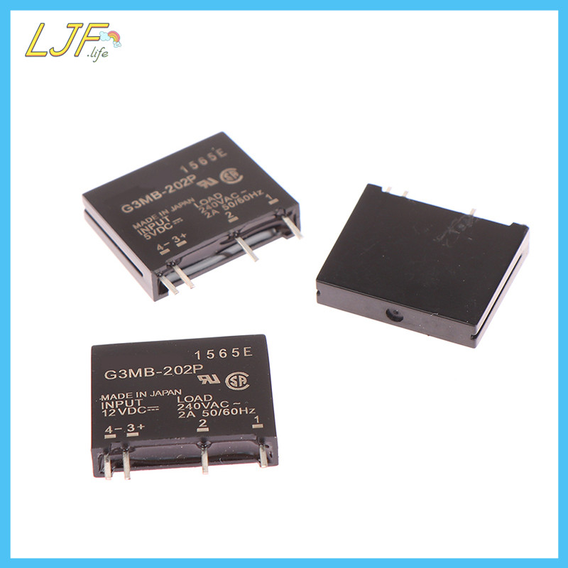Ljf 1 PC 5V 12V 24V DC-AC Solid State Relay โมดูล G3MB-202P-5VDC PCB SSR AC 240V 2A Snubber Circuit Resistor Relay Switch TH