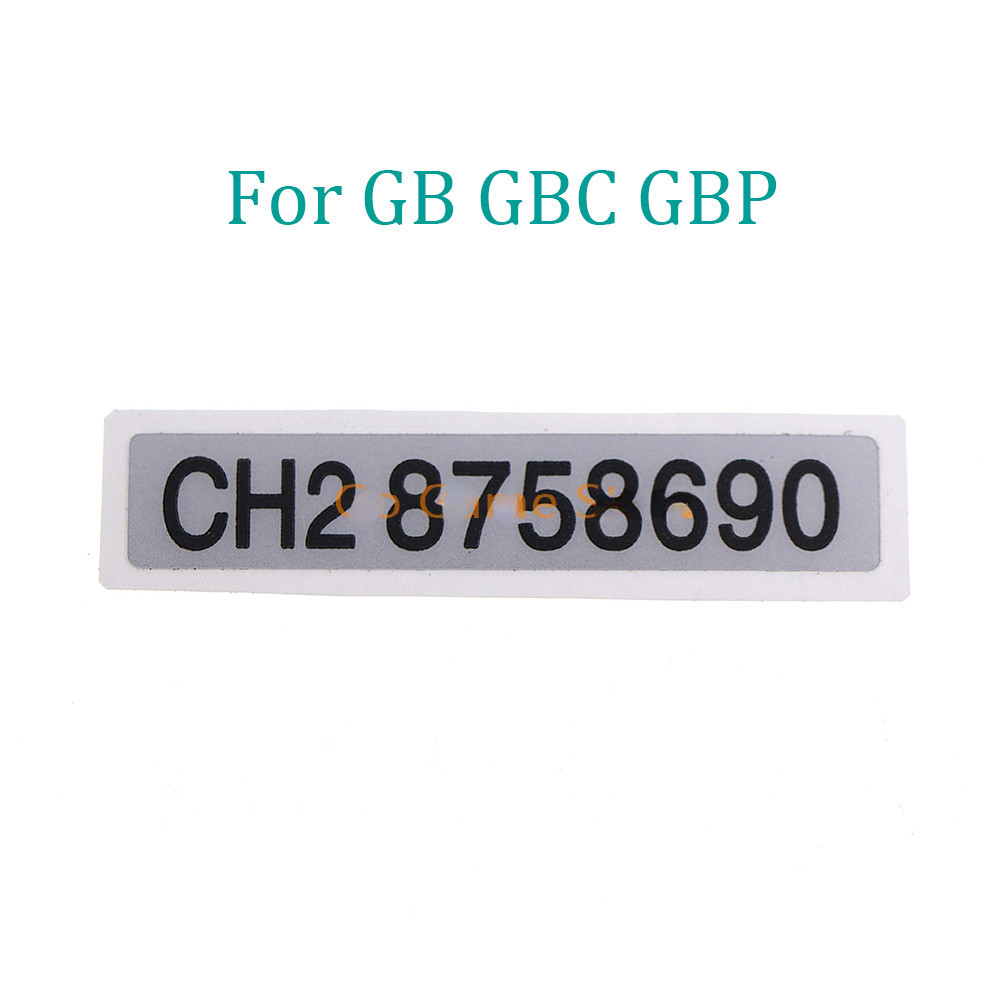 NSLikey 1 ชิ้น Serial Number สติกเกอร์กลับฉลากเปลี่ยนอะไหล่ซ่อมเข้ากันได้กับ Gameboy GBC GBP เกมคอนโซลอุปกรณ์เสริมเชลล์