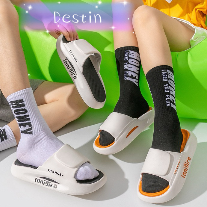 Destin พร้อมส่งจากไทย (LT-ACT)fashion รองเท้าแตะผู้ชาย แฟชั่น EVA พื้นนุ่มเบา ใส่สบาย