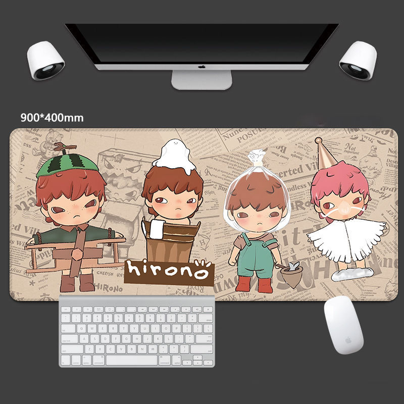2024 สไตล์ใหม่ ฮิโรโนะ แผ่นรองเมาส์ป่าขนาดเล็กขนาดใหญ่แผ่นรองแป้นพิมพ์คอมพิวเตอร์แผ่นรองโต๊ะล้างทําความสะอาดได้ไม่จางหาย - รูปที่ 5