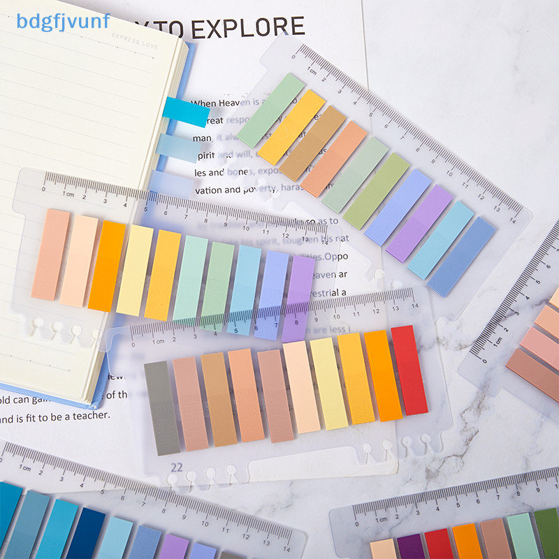 Bdgf 200 แผ่น Morandi Sticky Tabs Sticky Notes Index Tabs เครื่องหมายหน้า Memo Pad สติกเกอร์ Notepad Book Annotation Office โรงเรียนน่ารักอุปกรณ์ TH