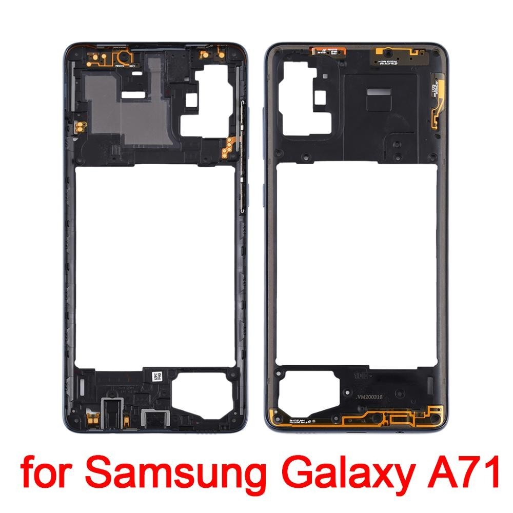 Jnew กรอบกลางสําหรับ Samsung Galaxy A71 A70s A30s A51 A20s Original Phone Housing Center