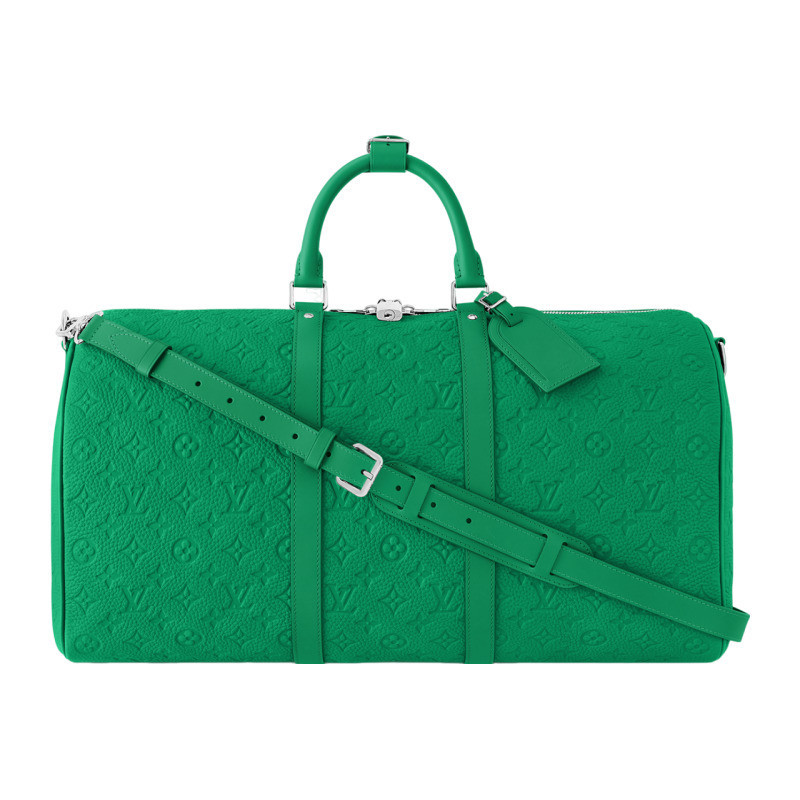 LV/Louis Vuitton Men's Bag Keepall Bandouli è re 50 Embossed Handheld Travel M23751