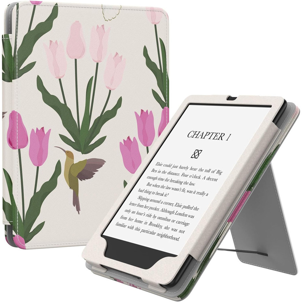 เคสหนัง MoKo สําหรับ 6.8 ✺ Kindle Paperwhite เคสหนัง Kindle Paperwhite รุ ่ นที ่ 11-2021🏠 และ Kindle Paperwhite Signature Edition Magnetic Slim PU Shell Stand Cover Case กันกระแทกด ้ วย Auto-Wake/Sleep