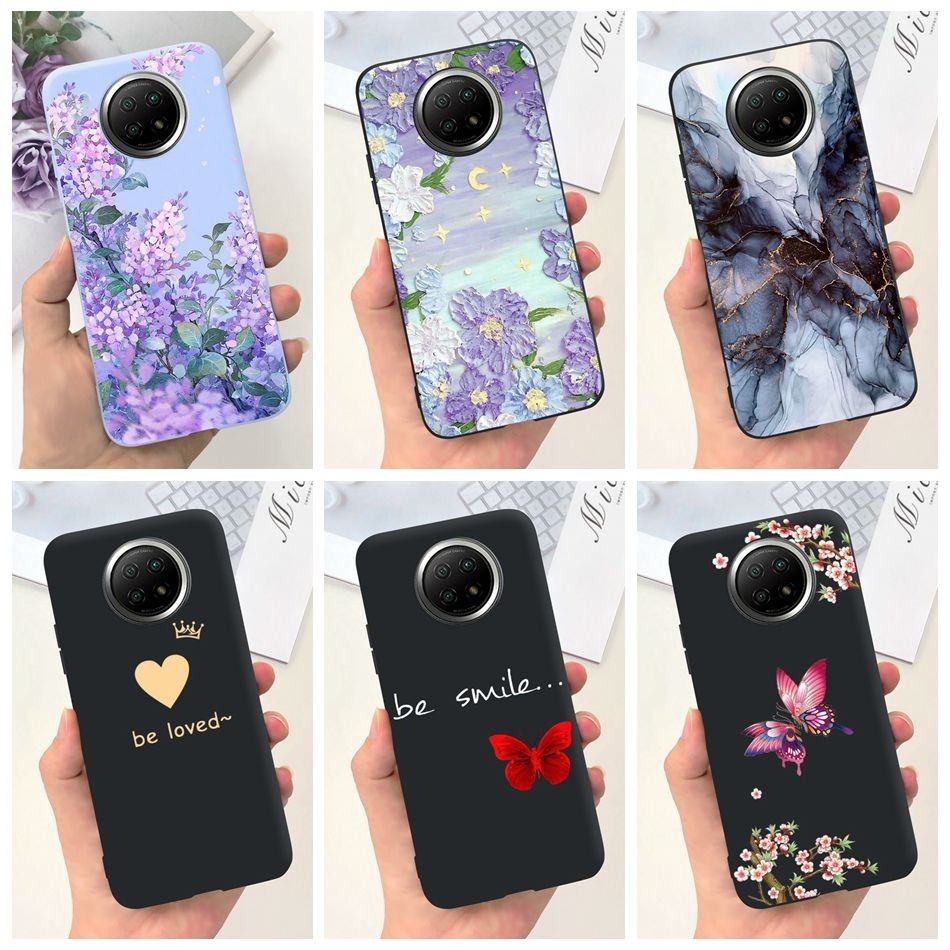 Xiaomi Redmi Note 9T Note 9 5G ดอกไม้สวยผีเสื้อรูปแบบปลอก Redmi Note9T Note9 5Gซิลิโคนอ่อนนุ่มเยลลี่เคสโทรศัพท์